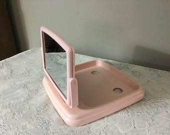 Pink Two Sided  Mirror Make Up Mirror Magnifying Mirror