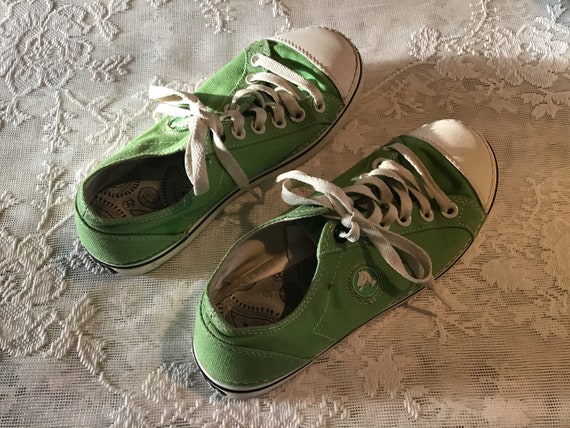 Vintage Size 7 Crocs Canvas Tennis Shoes Sneakers… - image 4