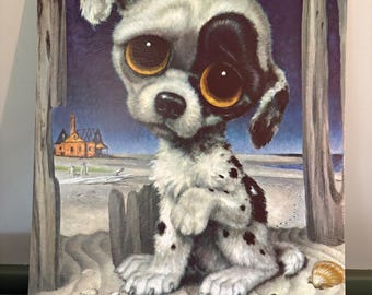 Vintage Unframed Cardboard Print by Gig Pity Puppy