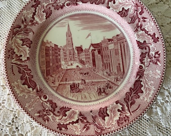Wall Street Historic America New York Plate Johnson Bros England