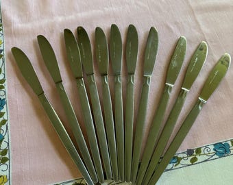 Vintage Stainless Steel Dalton Comet Knives Set of 11