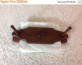 Summer Sale Vintage Wood Napkin Holder Picnic Napkin Holder