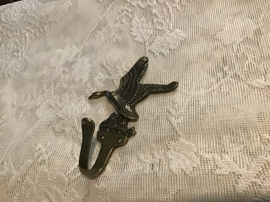 Vintage Brass Duck Hook Flying Duck Hook Etsy