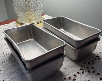 Vintage Lot of 4 Mini Loaf Pans
