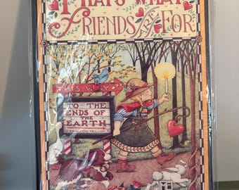Vintage Mary Engelbreit Friends Plaque