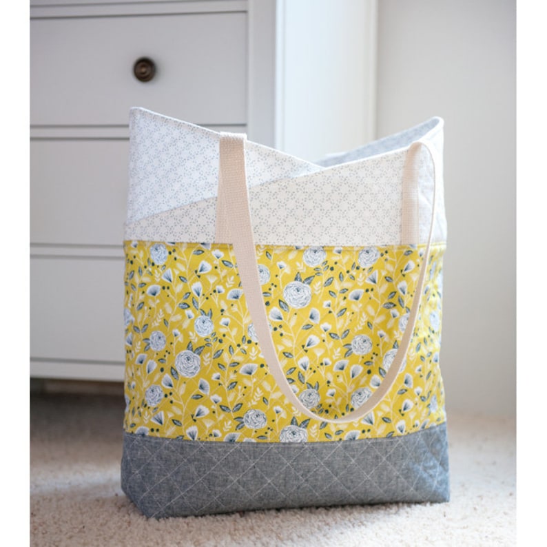 Tulip Tote PDF Pattern, Sewing Pattern, PDF Sewing Patterns, Instant Download, Handmade Tote Bag, Handbag, Craft Tote, Church Bag image 5
