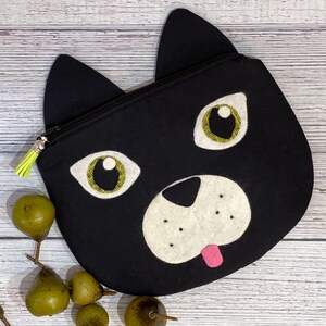 Kitty Cat Zippy Critter PDF Pattern, Sewing Pattern, School Supplies, Handmade Sewn Gift Idea, Instant Download, Cute Zipper Pouch image 5