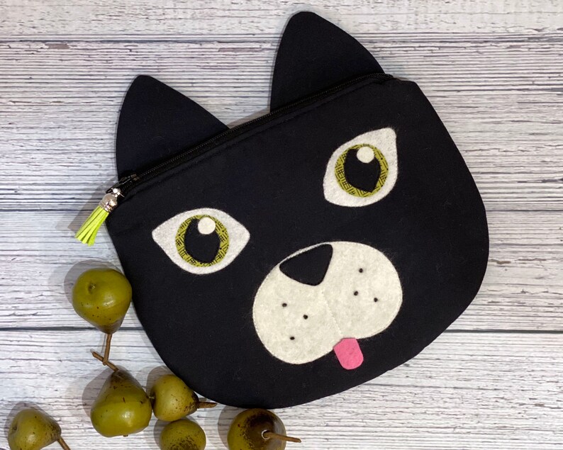 Kitty Cat Zippy Critter PDF Pattern, Sewing Pattern, School Supplies, Handmade Sewn Gift Idea, Instant Download, Cute Zipper Pouch image 5