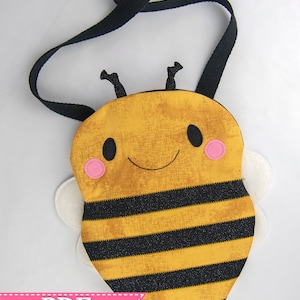 Busy Bee Geldbörse PDF Schnittmuster, Schnittmuster, PDF Schnittmuster, Sofort Download, Kleine Mädchen Geldbörse, Bumble Bee Handtasche