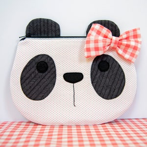 Panda Bear Zippy Critter PDF Pattern, Sewing Pattern, PDF Sewing Pattern, Handmade Sewn Gift Idea, Instant Download, Cute Zipper Pouch image 2