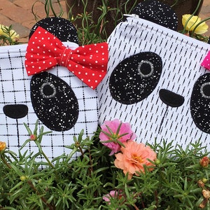 Panda Bear Zippy Critter PDF Pattern, Sewing Pattern, PDF Sewing Pattern, Handmade Sewn Gift Idea, Instant Download, Cute Zipper Pouch image 5