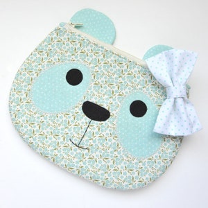 Panda Bear Zippy Critter PDF Pattern, Sewing Pattern, PDF Sewing Pattern, Handmade Sewn Gift Idea, Instant Download, Cute Zipper Pouch image 4