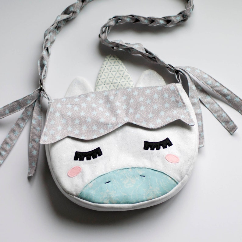 Unicorn Purse PDF Pattern, Sewing Pattern, PDF Sewing Patterns, Instant Download, Little Girls Purse, Magical Unicorn Birthday Party Gift image 9