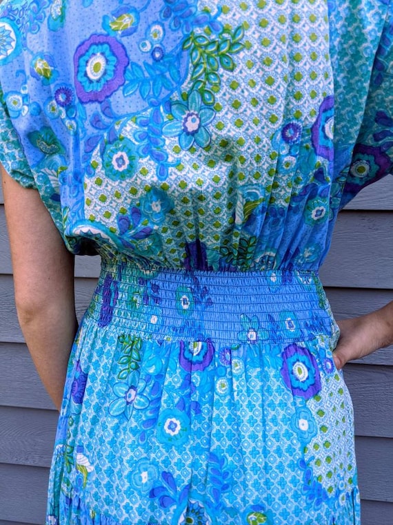 Vintage Phool boho chic beach dress paisley floral