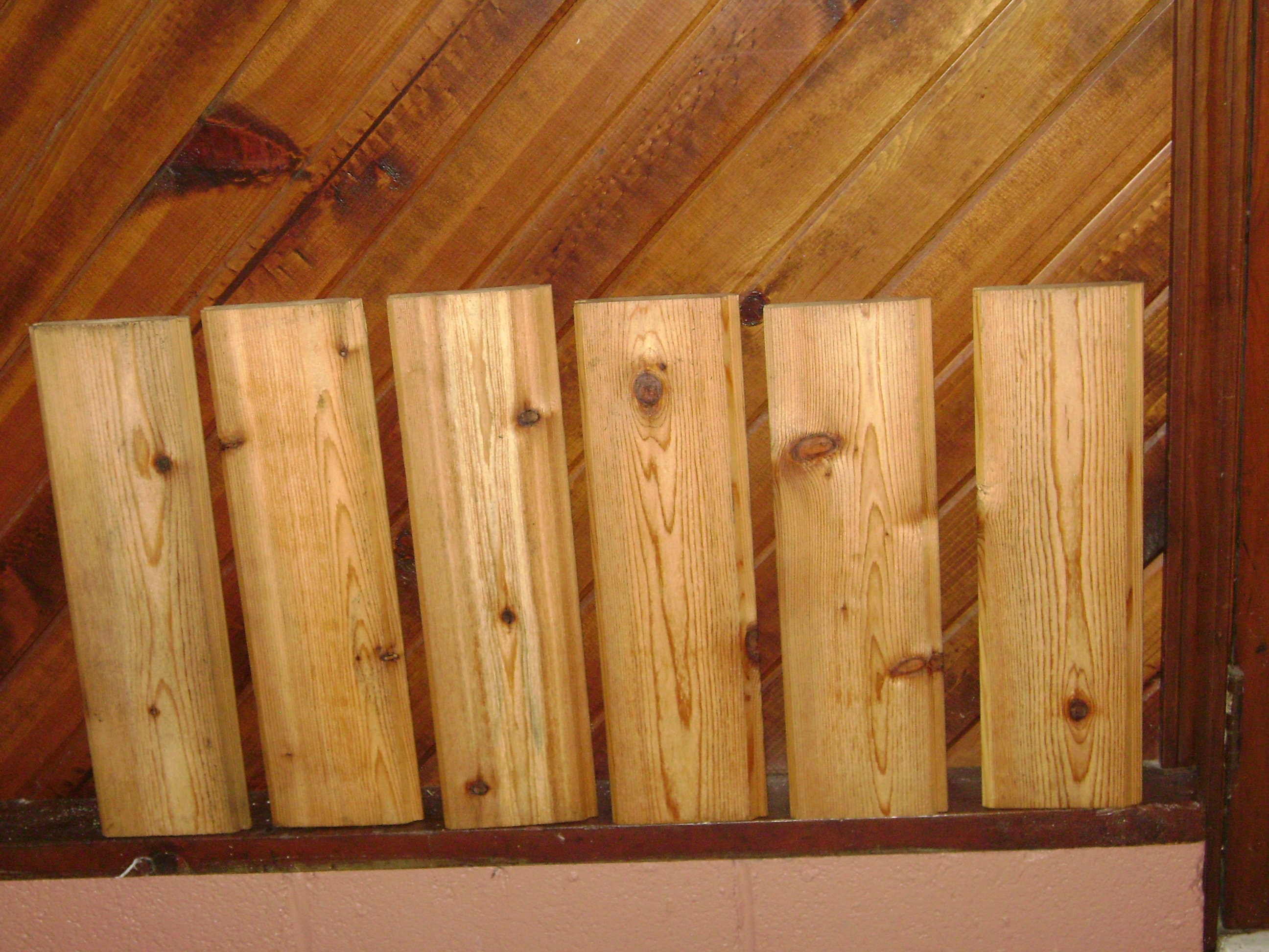 6 tablas de madera machihembrada de cedro Para letreros Etsy España