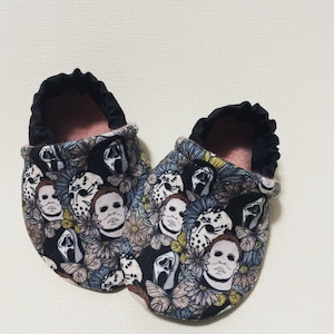 Floral horror moccasins