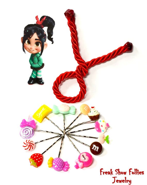 Vanellope Von Schweetz Inspired Cosplay Candy Hair Pins With Etsy