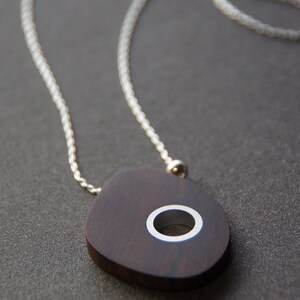 Ironwood and Aluminum Necklace image 1