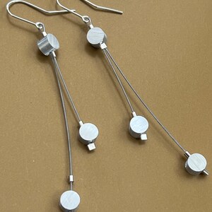 Cable Aluminum Earrings image 1