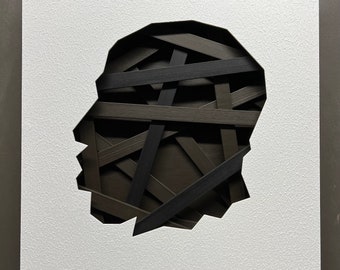 Profil - Blanc, marron et noir