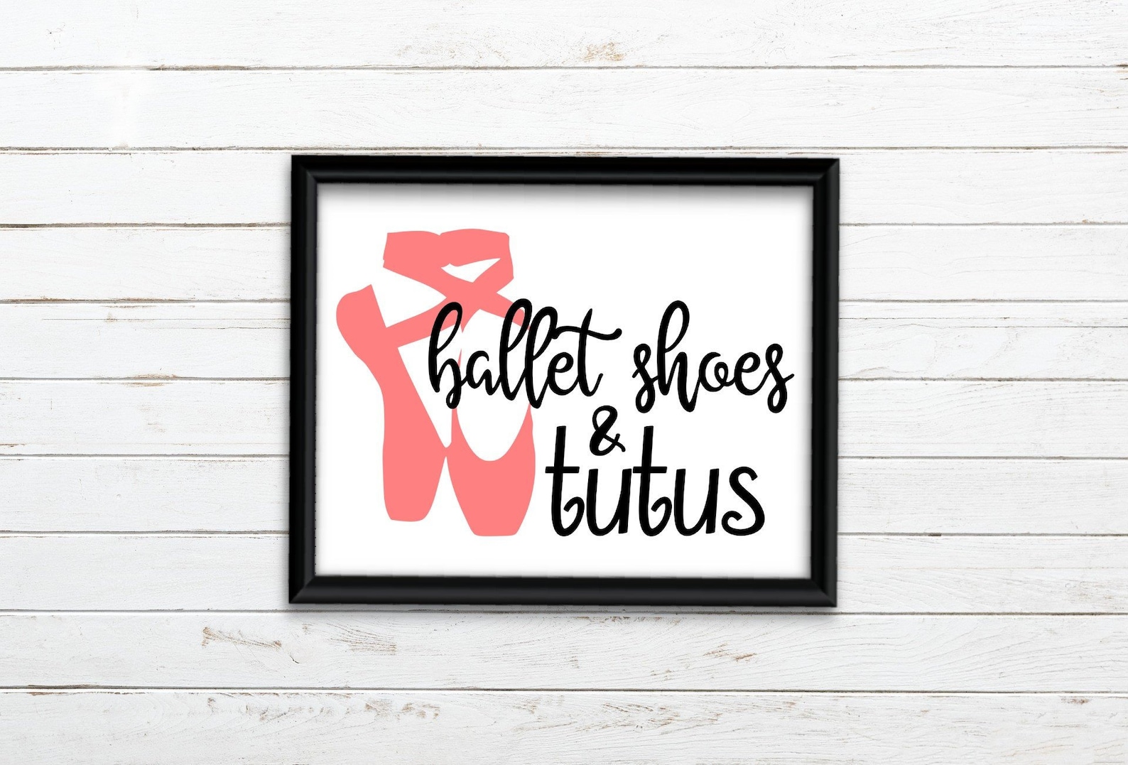 ballet shoes and tutus printable wall art, ballet digital print, dance printable