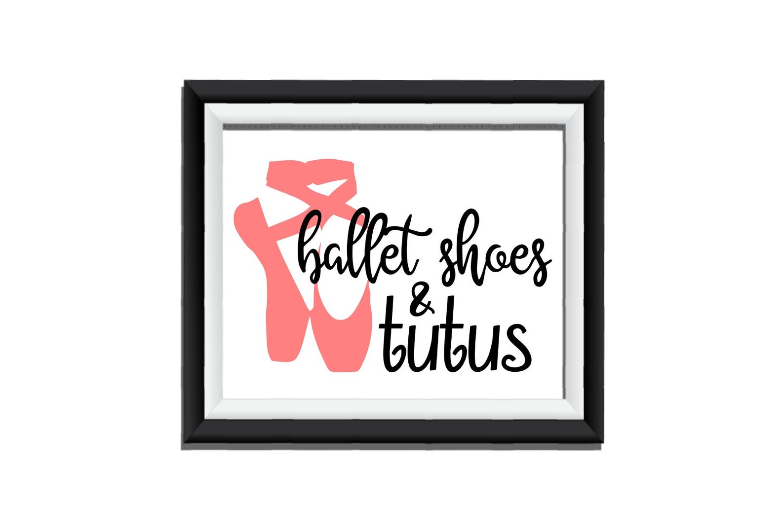 ballet shoes and tutus printable wall art, ballet digital print, dance printable