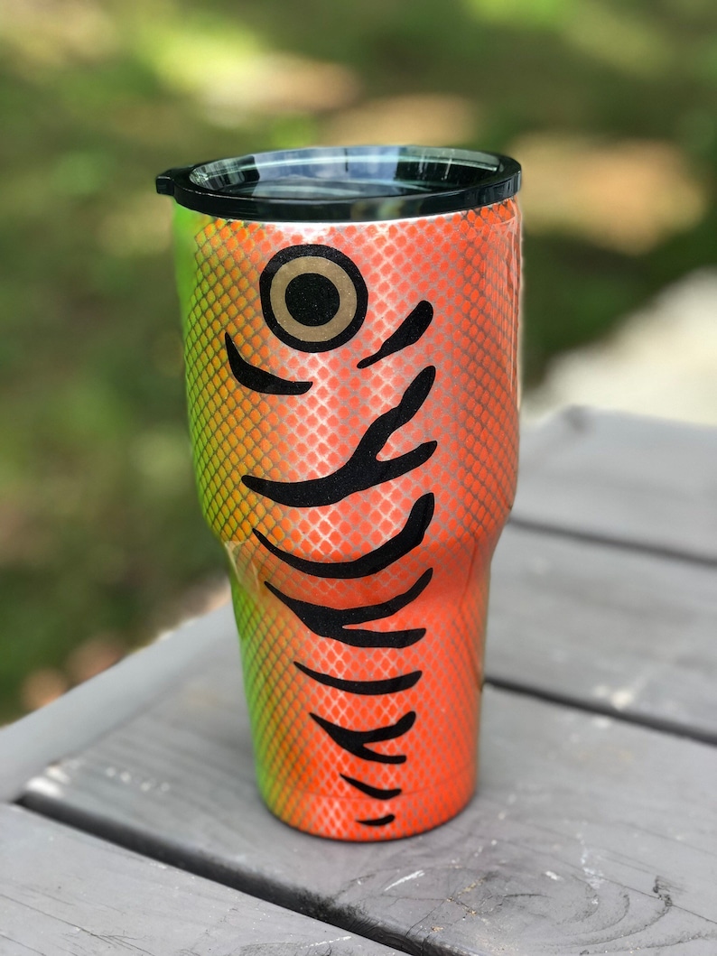 Fishing Lure Tumbler Epoxy stainless steel tumbler Etsy