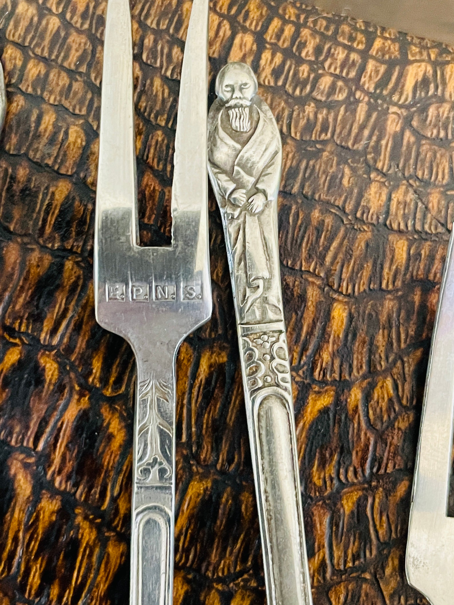 Apostle spoon cake fork and sugar tong set in original 1950s Etsy