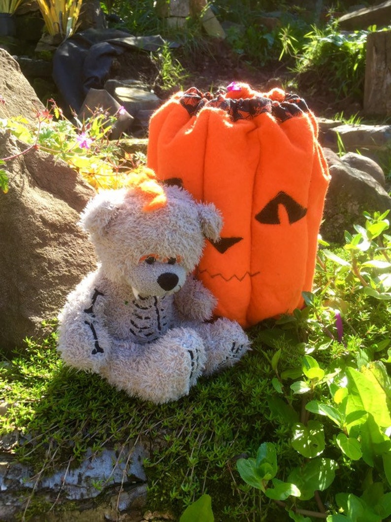 pumpkin teddy bear