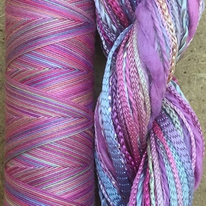 Hand Dyed Embroidery Threads, Two of a Kind, No.30 Light Candy Floss  Embellishment Threads, Art Threads, Quilting, Embroidery, Needlepoint