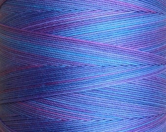 Pastel Blue and Lilac, Hand Dyed Cotton Machine Quilting Thread, Machine Embroidery Thread,  Eygyptian Cotton 40wt. 750m (820yds)