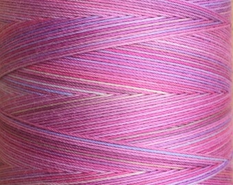 No.30 Light Candy Floss, Hand Dyed Cotton Machine Quilting Thread, Machine Embroidery Thread,  Eygyptian Cotton 40wt. 750m (820yds)