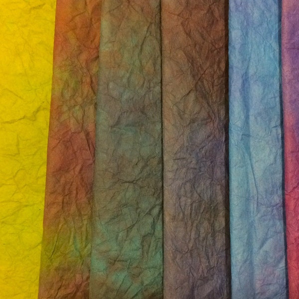 Tissu Abaca teint à la main, tissu de lentille, tissu de résistance humide, Tissutex, tissu de conservation, tissu de chanvre de Manille, 9gsm ou 21gsm