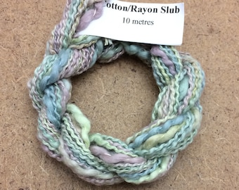 Cotton/Rayon Slub, No.22 Silver Birch, Hand Dyed Embroidery Thread, Textured Embroidery Thread, Variegated Thread, Canvaswork, Needlepoint,