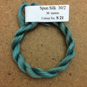 Silk 30/2, No.21 Rust, Embroidery Thread, Hand Dyed Embroidery Thread, Artisan Thread, Textile Art