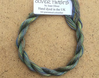 Silk 30/2 No.53 Spruce, Embroidery Thread, Hand Dyed Embroidery Thread, Artisan Thread, Textile Art