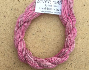 Silk Bourette No.31 Raspberry Sorbet, Hand Dyed Embroidery Thread, Artisan Thread, Textile Art
