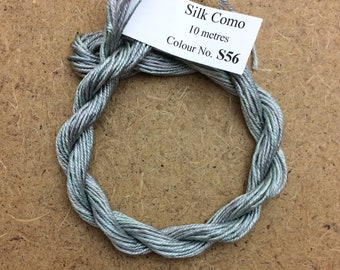 Silk Como, No.56 Pebble, Hand Dyed Embroidery Thread, Artisan Thread, Textile Art