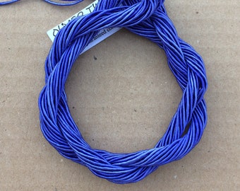 Viscose Gimp Thread, Sapphire, Hand Dyed, Rayon Gimp, 10 metres