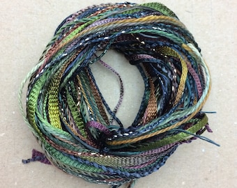 Tidbits, Peat Bog, Hand Dyed Embroidery Threads, Creative Embrodery