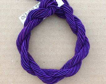 Viscose Gimp Thread, Purple, Hand Dyed, Rayon Gimp, 10 metres