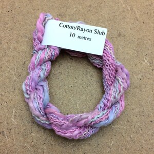 Cotton/Rayon Slub, No.30 Light Candy Floss, Hand Dyed Embroidery Thread, Textured Thread, Variegated
