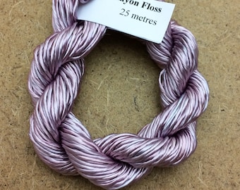 Thick Rayon Floss, Pale Dusky Pink, Viscose Floss, 9 Strand Viscose Floss, Embroidery Thread, Braidmaking, Kumihimo