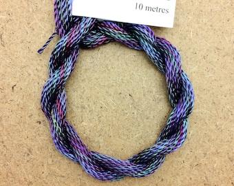 Hand Dyed 3600/2 Viscose Cord, Colour No.57 Oil Slick, Rayon II, Embroidery, Thread, Needlepoint