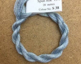 Silk 16/2 No.38 Hydrangea, Embroidery Thread, Hand Dyed Embroidery Thread, Artisan Thread, Textile Art