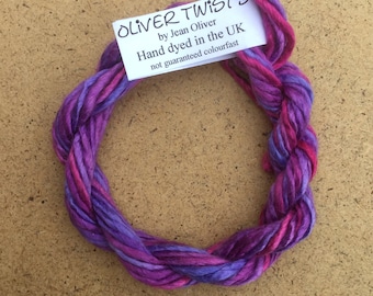 Silk Thread, Silk Lopi, Embroidery Thread, Hand Dyed Embroidery Thread, Artisan Thread, Textile Art, No.05 Violet
