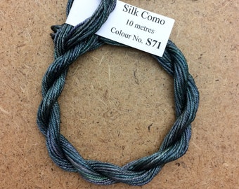 Silk Como, No.71 Chestnut,, 10m (11yards) Hand Dyed Embroidery Thread, Artisan Thread, Textile Art