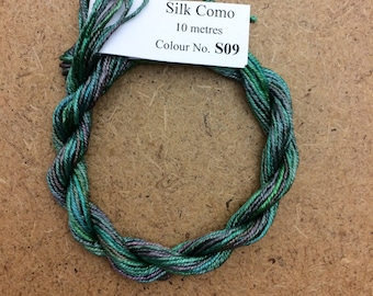 Silk Como, No.09 Apple, Hand Dyed Embroidery Thread, Artisan Thread, Textile Art