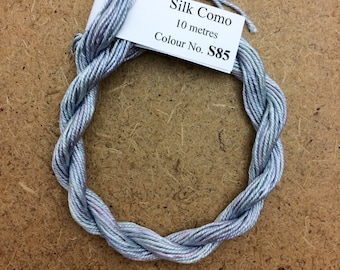 Silk Como, No.85 Dried Hydrangea, 10m (11yards) Hand Dyed Embroidery Thread, Artisan Thread, Textile Art