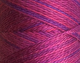 No.47 Cerise, Hand Dyed Silk Machine Thread, Individual Spool 120m, Machine Embroidery, Machine Quilting